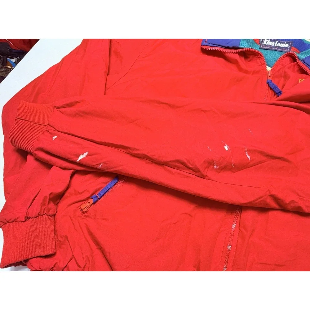 Vintage 1996 King Louie Call To Duty Alaska Cruise Jacket USA Made 2XL Red